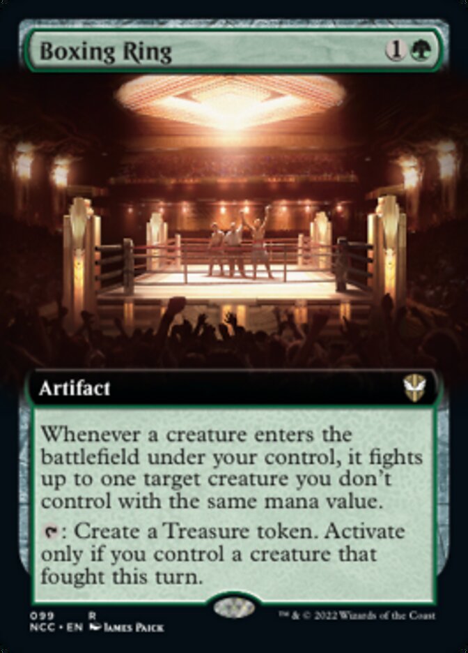 Boxing Ring (Extended Art) [Streets of New Capenna Commander] MTG Single Magic: The Gathering    | Red Claw Gaming