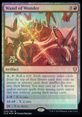Wand of Wonder [Commander Legends: Battle for Baldur's Gate Prerelease Promos] MTG Single Magic: The Gathering    | Red Claw Gaming