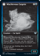 Mischievous Catgeist // Catlike Curiosity [Innistrad: Double Feature] MTG Single Magic: The Gathering    | Red Claw Gaming