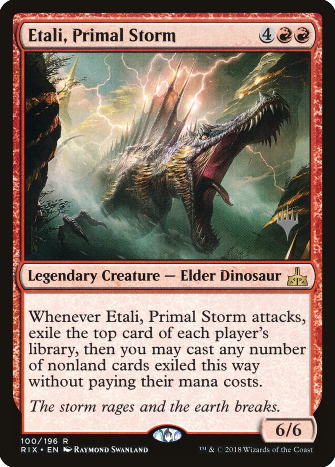 Etali, Primal Storm (Promo Pack) [Rivals of Ixalan Promos] MTG Single Magic: The Gathering    | Red Claw Gaming