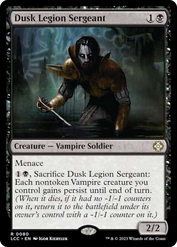 Dusk Legion Sergeant [The Lost Caverns of Ixalan Commander] MTG Single Magic: The Gathering    | Red Claw Gaming