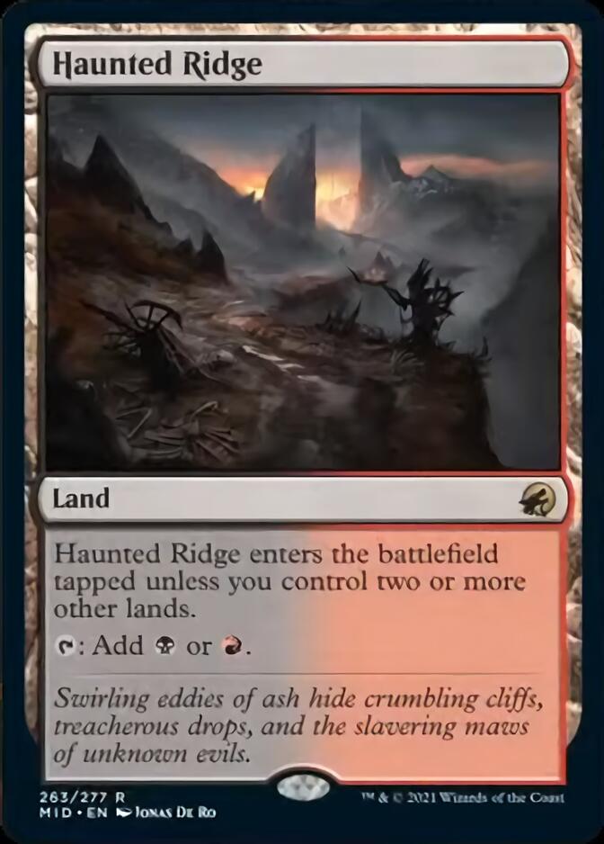 Haunted Ridge [Innistrad: Midnight Hunt] MTG Single Magic: The Gathering    | Red Claw Gaming