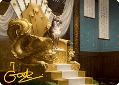 Yoshimaru, Ever Faithful Art Card (Gold-Stamped Signature) [Kamigawa: Neon Dynasty Art Series] MTG Single Magic: The Gathering    | Red Claw Gaming