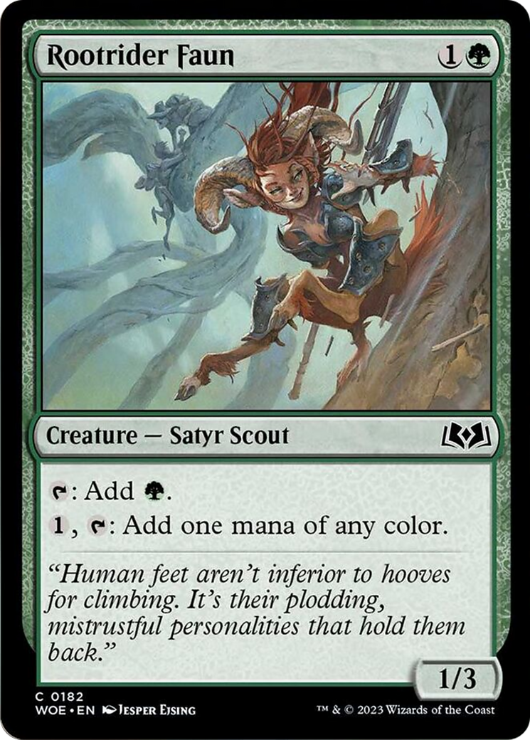 Rootrider Faun [Wilds of Eldraine] MTG Single Magic: The Gathering    | Red Claw Gaming