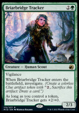 Briarbridge Tracker (Promo Pack) [Innistrad: Midnight Hunt Promos] MTG Single Magic: The Gathering    | Red Claw Gaming