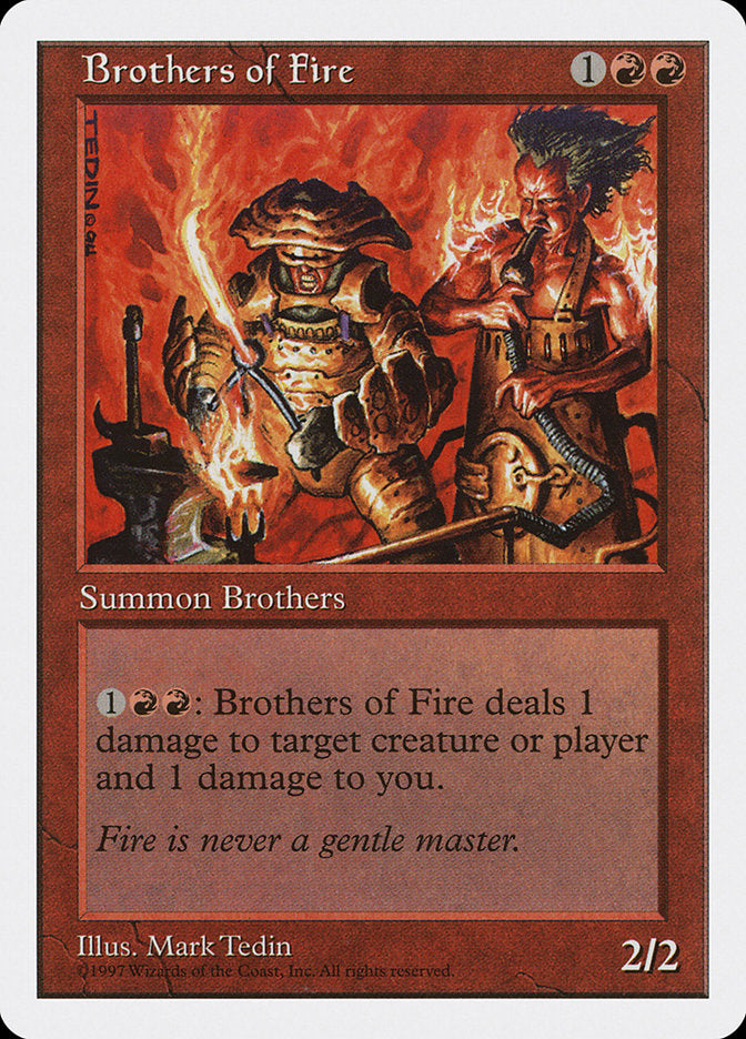Brothers of Fire [Fifth Edition] MTG Single Magic: The Gathering    | Red Claw Gaming
