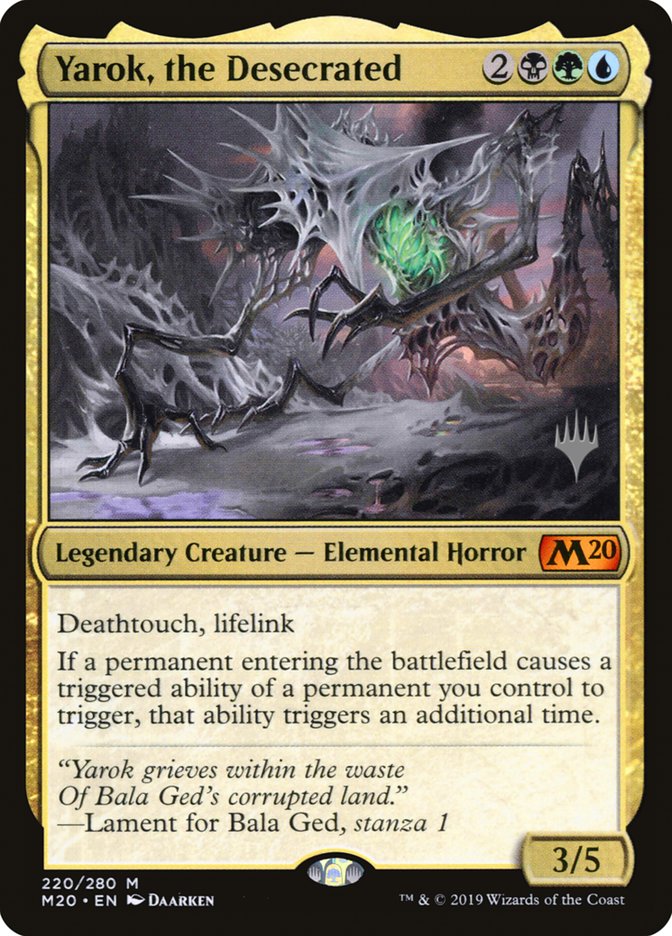 Yarok, the Desecrated (Promo Pack) [Core Set 2020 Promos] MTG Single Magic: The Gathering    | Red Claw Gaming