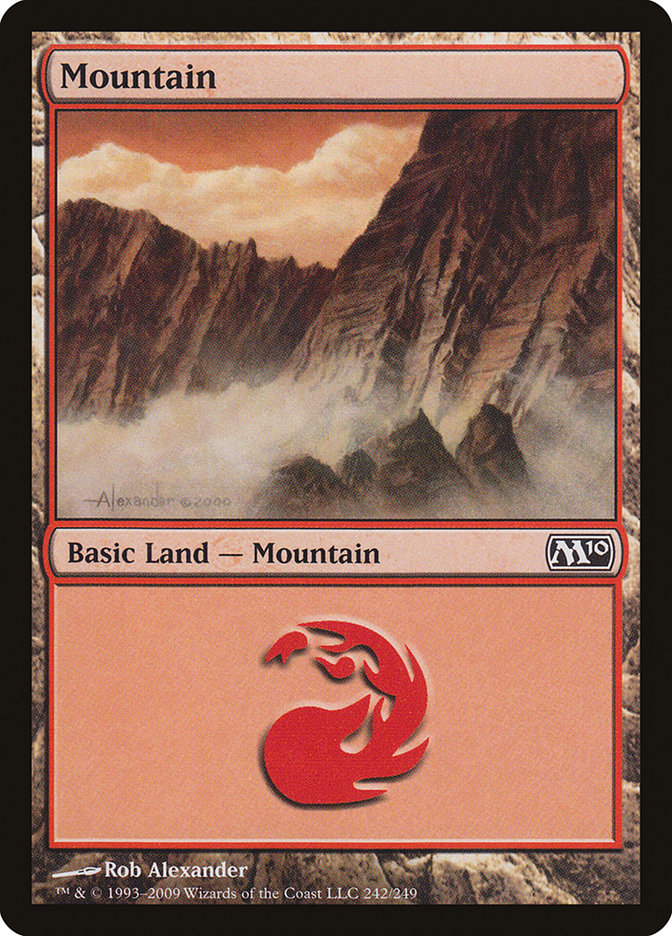 Mountain (242) [Magic 2010] MTG Single Magic: The Gathering    | Red Claw Gaming