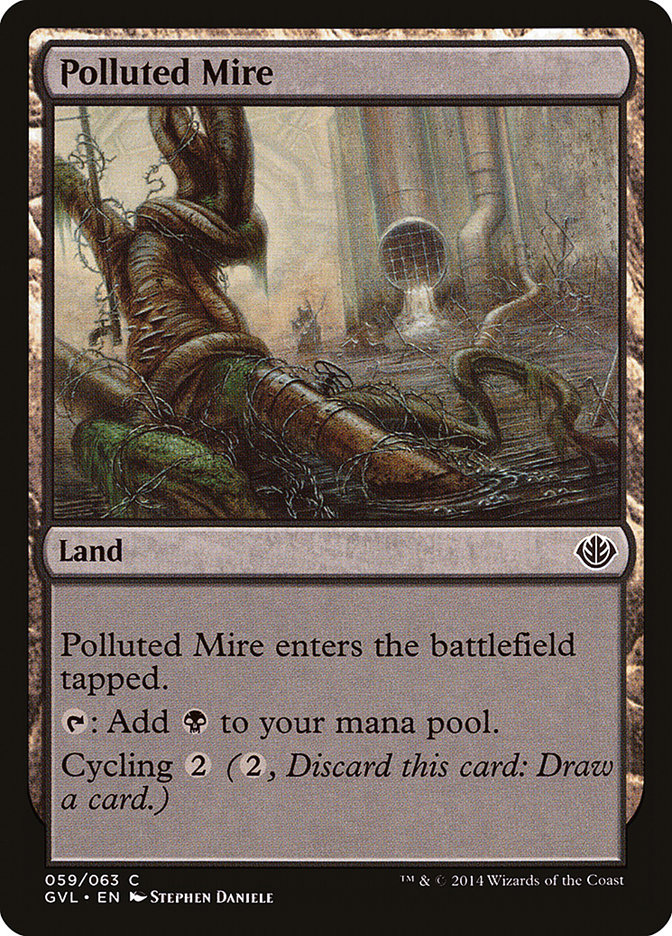 Polluted Mire (Garruk vs. Liliana) [Duel Decks Anthology] MTG Single Magic: The Gathering    | Red Claw Gaming