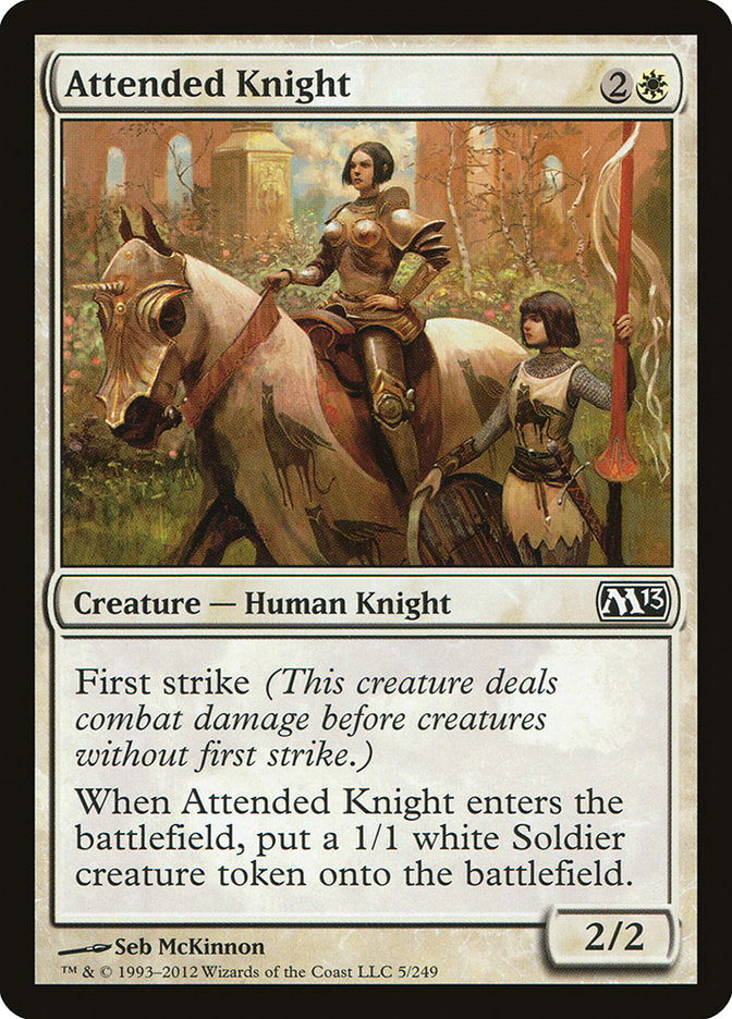 Attended Knight [Magic 2013] MTG Single Magic: The Gathering    | Red Claw Gaming