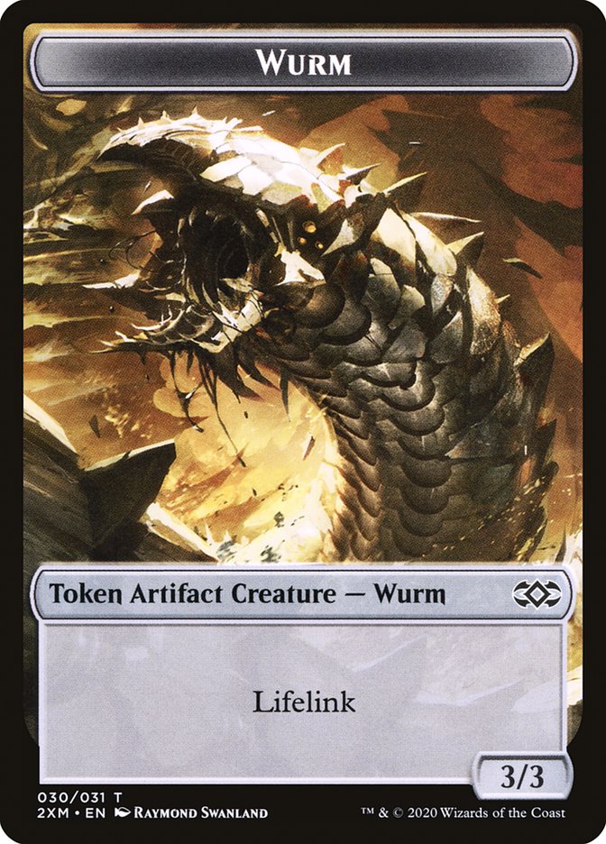 Wurm Token (030/031) [Double Masters Tokens] MTG Single Magic: The Gathering    | Red Claw Gaming
