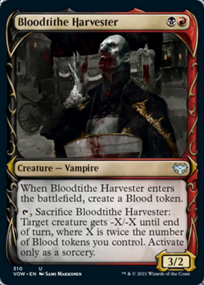 Bloodtithe Harvester (Showcase Fang Frame) [Innistrad: Crimson Vow] MTG Single Magic: The Gathering    | Red Claw Gaming