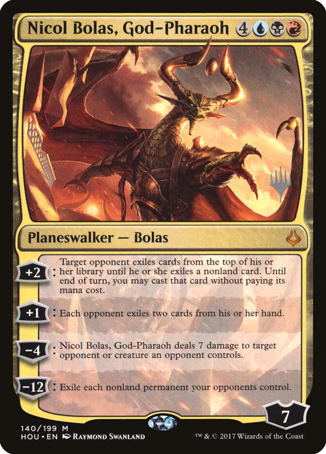 Nicol Bolas, God-Pharaoh (Promo Pack) [Hour of Devastation Promos] MTG Single Magic: The Gathering    | Red Claw Gaming