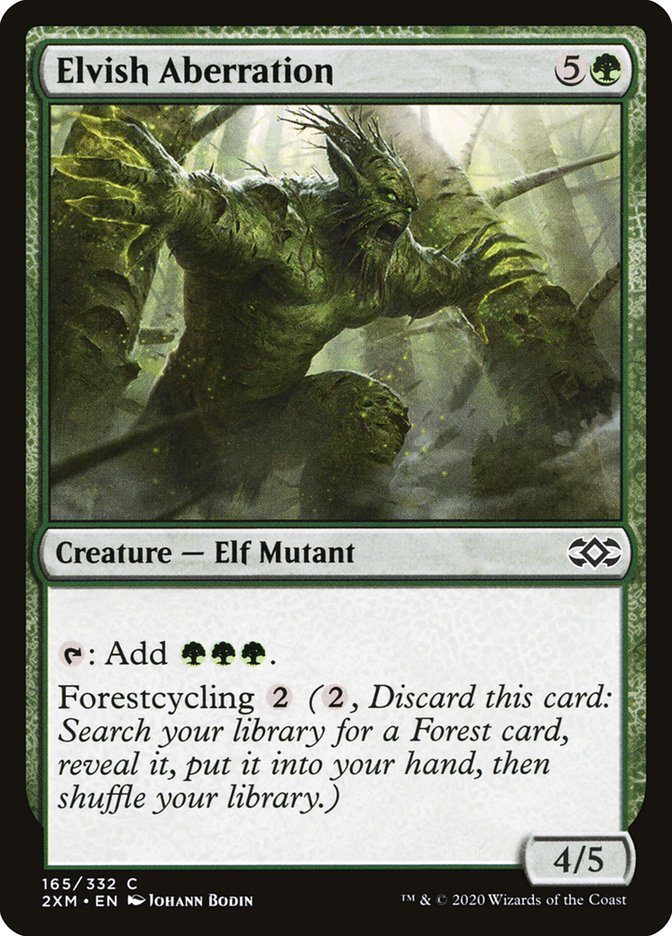 Elvish Aberration [Double Masters] MTG Single Magic: The Gathering    | Red Claw Gaming