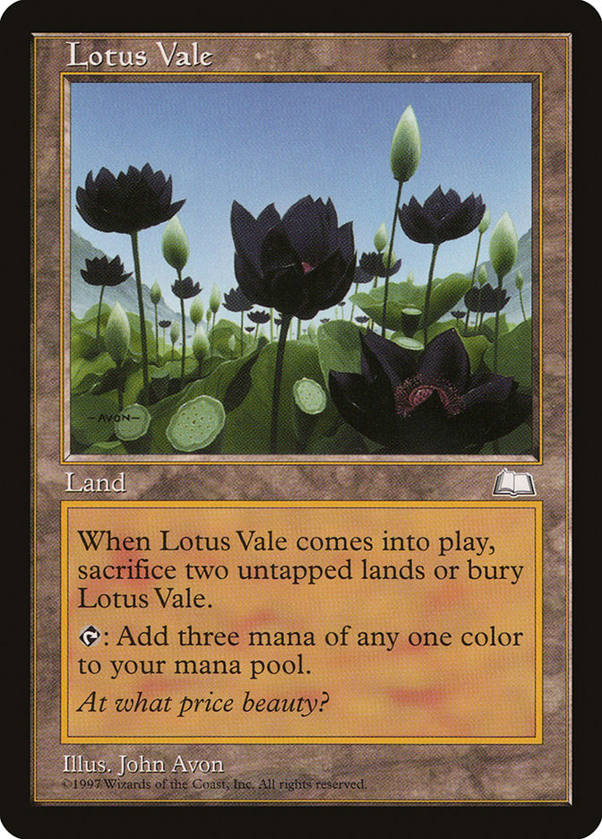 Lotus Vale [Weatherlight] MTG Single Magic: The Gathering    | Red Claw Gaming