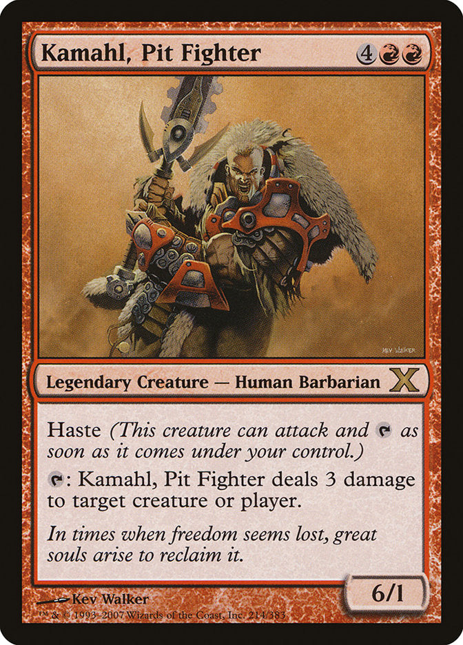 Kamahl, Pit Fighter [Tenth Edition] MTG Single Magic: The Gathering    | Red Claw Gaming