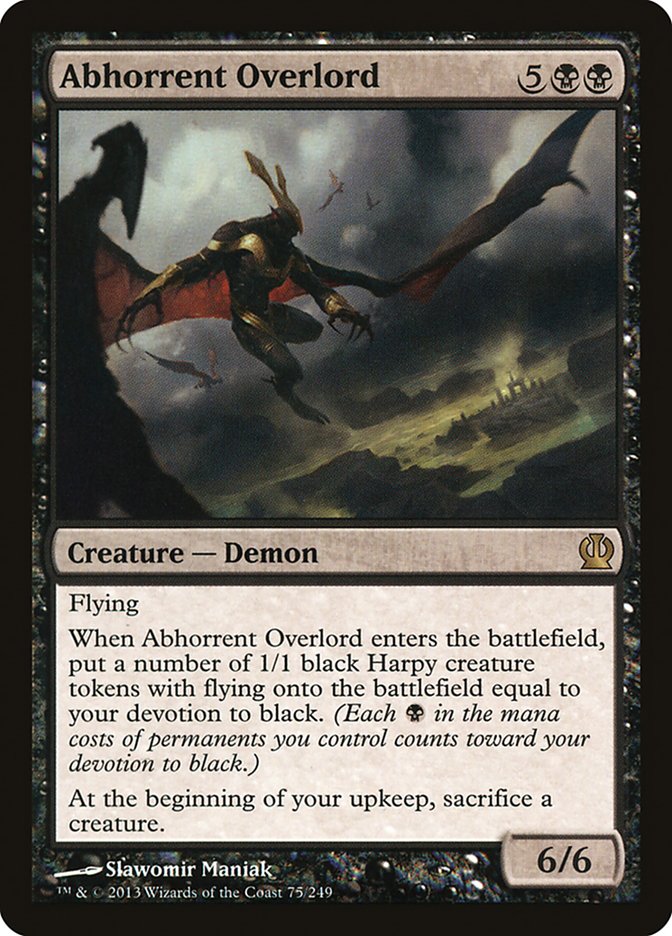 Abhorrent Overlord [Theros] MTG Single Magic: The Gathering    | Red Claw Gaming