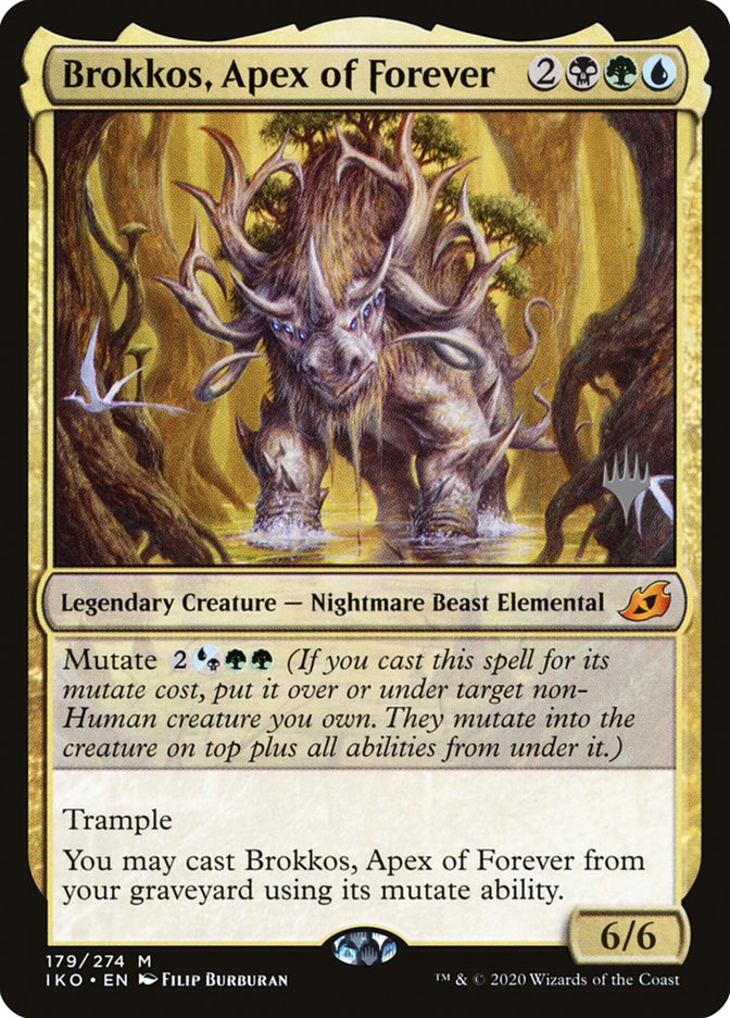 Brokkos, Apex of Forever (Promo Pack) [Ikoria: Lair of Behemoths Promos] MTG Single Magic: The Gathering    | Red Claw Gaming
