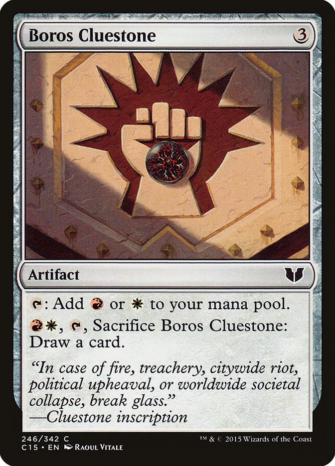Boros Cluestone [Commander 2015] MTG Single Magic: The Gathering    | Red Claw Gaming