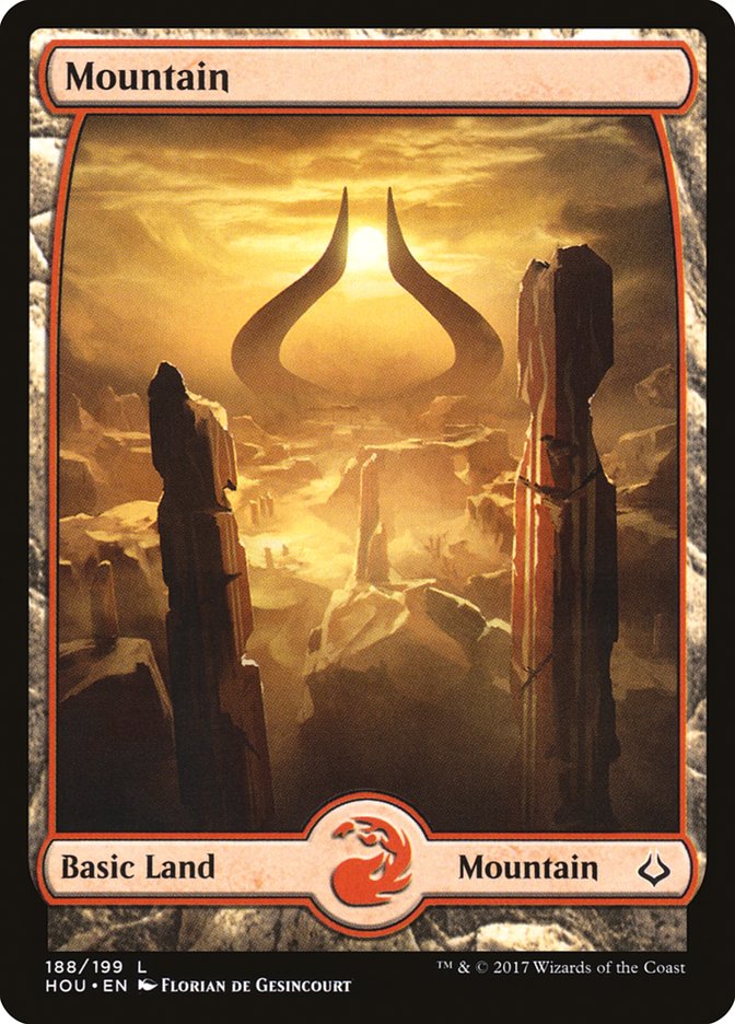 Mountain (188) [Hour of Devastation] MTG Single Magic: The Gathering    | Red Claw Gaming