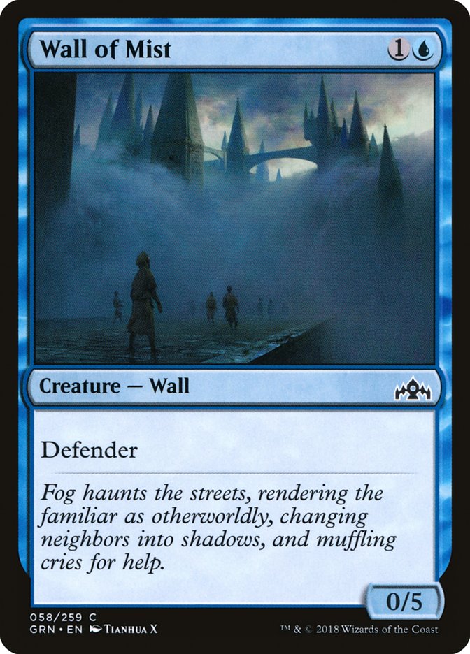 Wall of Mist [Guilds of Ravnica] MTG Single Magic: The Gathering    | Red Claw Gaming