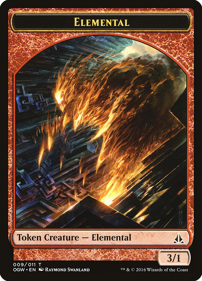 Elemental Token (009/011) [Oath of the Gatewatch Tokens] MTG Single Magic: The Gathering    | Red Claw Gaming
