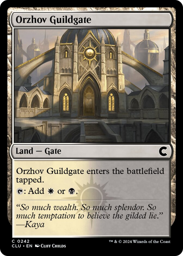 Orzhov Guildgate [Ravnica: Clue Edition] MTG Single Magic: The Gathering    | Red Claw Gaming