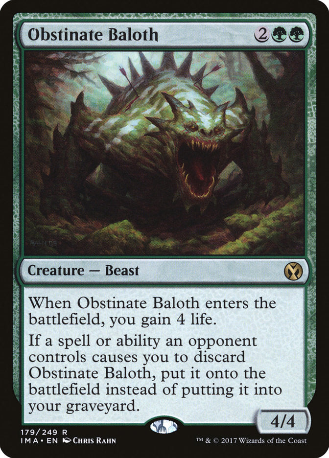 Obstinate Baloth [Iconic Masters] MTG Single Magic: The Gathering    | Red Claw Gaming
