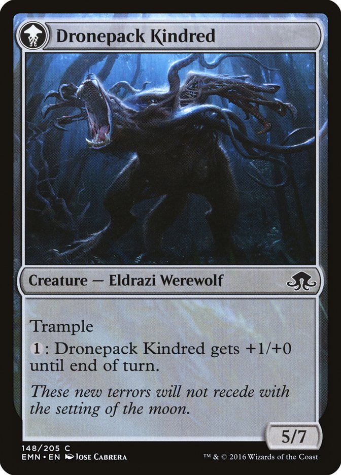 Vildin-Pack Outcast // Dronepack Kindred [Eldritch Moon] MTG Single Magic: The Gathering    | Red Claw Gaming