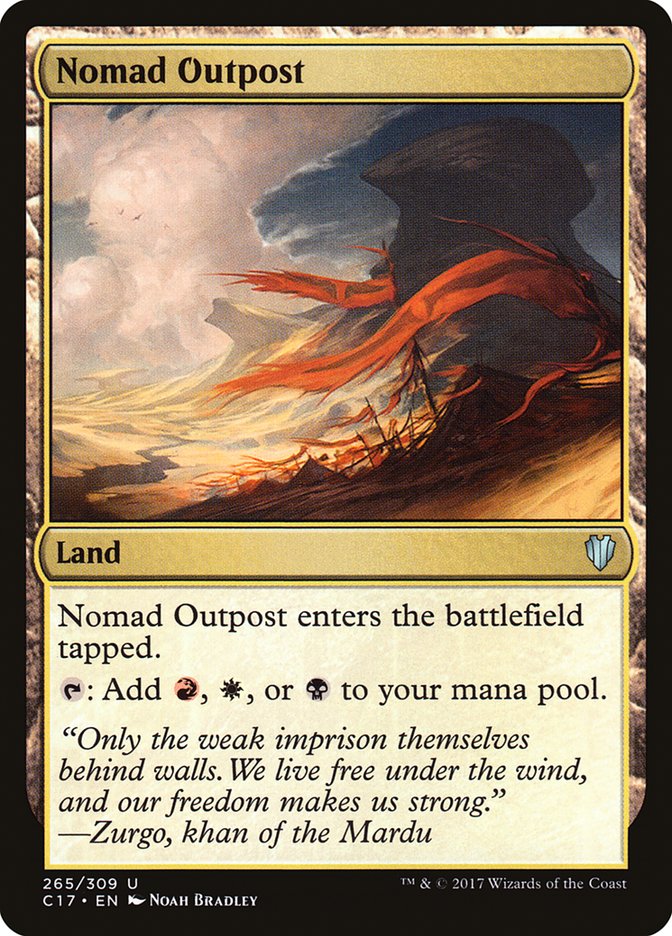 Nomad Outpost [Commander 2017] MTG Single Magic: The Gathering    | Red Claw Gaming