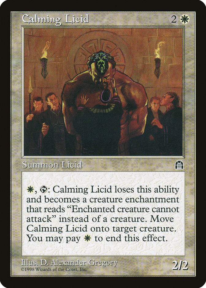 Calming Licid [Stronghold] MTG Single Magic: The Gathering    | Red Claw Gaming