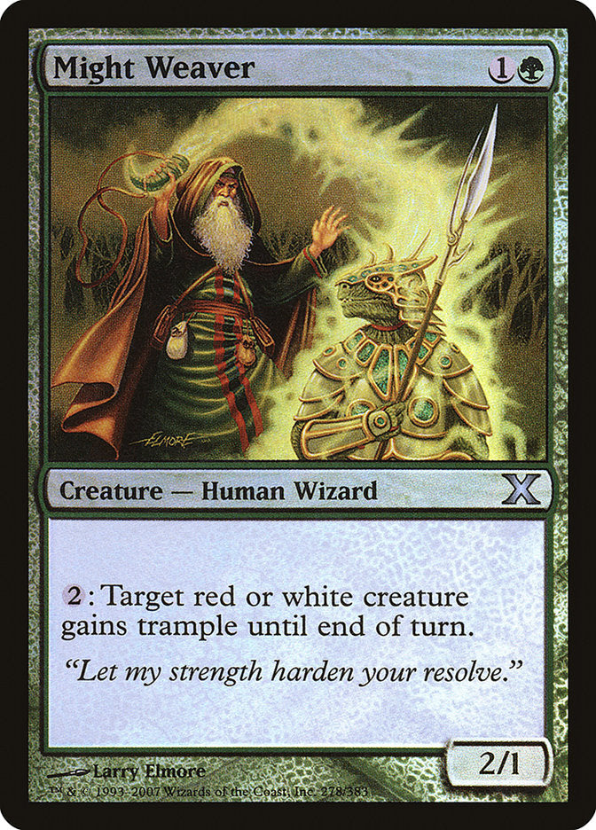 Might Weaver (Premium Foil) [Tenth Edition] MTG Single Magic: The Gathering    | Red Claw Gaming