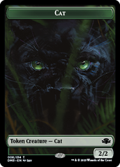 Elephant // Cat (008) Double-Sided Token [Dominaria Remastered Tokens] MTG Single Magic: The Gathering    | Red Claw Gaming