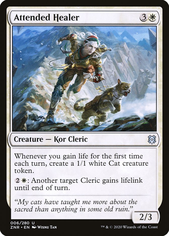 Attended Healer [Zendikar Rising] MTG Single Magic: The Gathering    | Red Claw Gaming