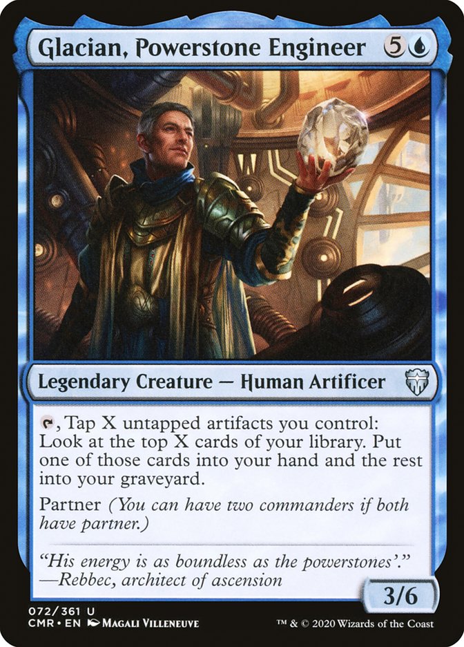 Glacian, Powerstone Engineer [Commander Legends] MTG Single Magic: The Gathering    | Red Claw Gaming