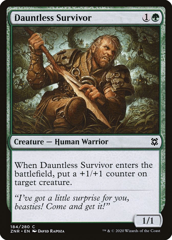 Dauntless Survivor [Zendikar Rising] MTG Single Magic: The Gathering    | Red Claw Gaming