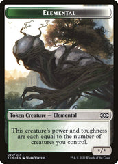 Ape // Elemental Double-Sided Token [Double Masters Tokens] MTG Single Magic: The Gathering    | Red Claw Gaming