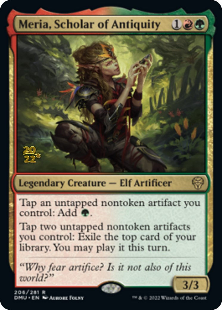 Meria, Scholar of Antiquity [Dominaria United Prerelease Promos] MTG Single Magic: The Gathering    | Red Claw Gaming