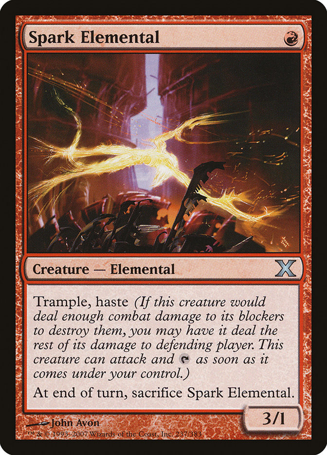 Spark Elemental [Tenth Edition] MTG Single Magic: The Gathering    | Red Claw Gaming