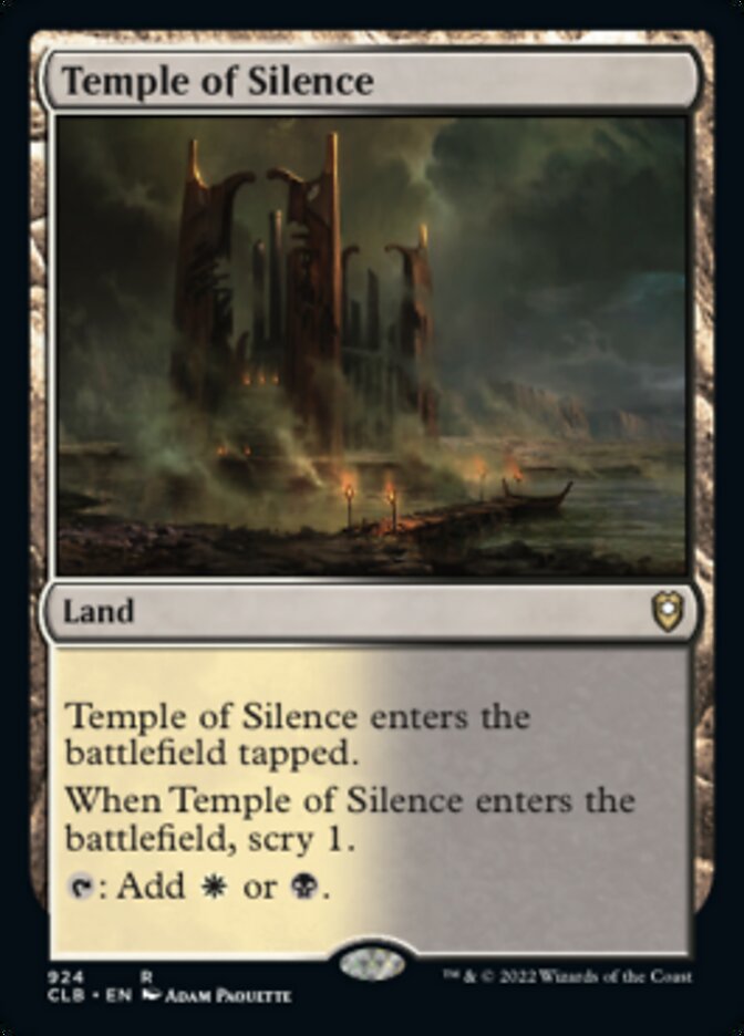Temple of Silence [Commander Legends: Battle for Baldur's Gate] MTG Single Magic: The Gathering    | Red Claw Gaming