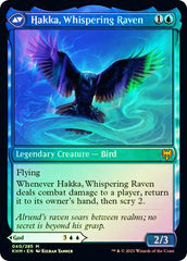 Alrund, God of the Cosmos // Hakka, Whispering Raven [Kaldheim Prerelease Promos] MTG Single Magic: The Gathering    | Red Claw Gaming