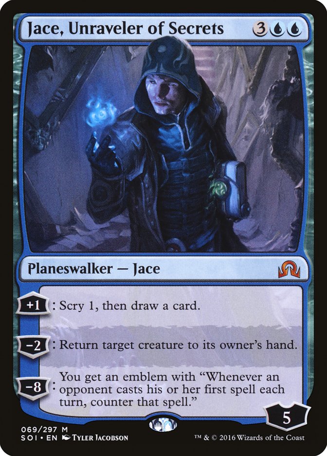 Jace, Unraveler of Secrets [Shadows over Innistrad] MTG Single Magic: The Gathering    | Red Claw Gaming