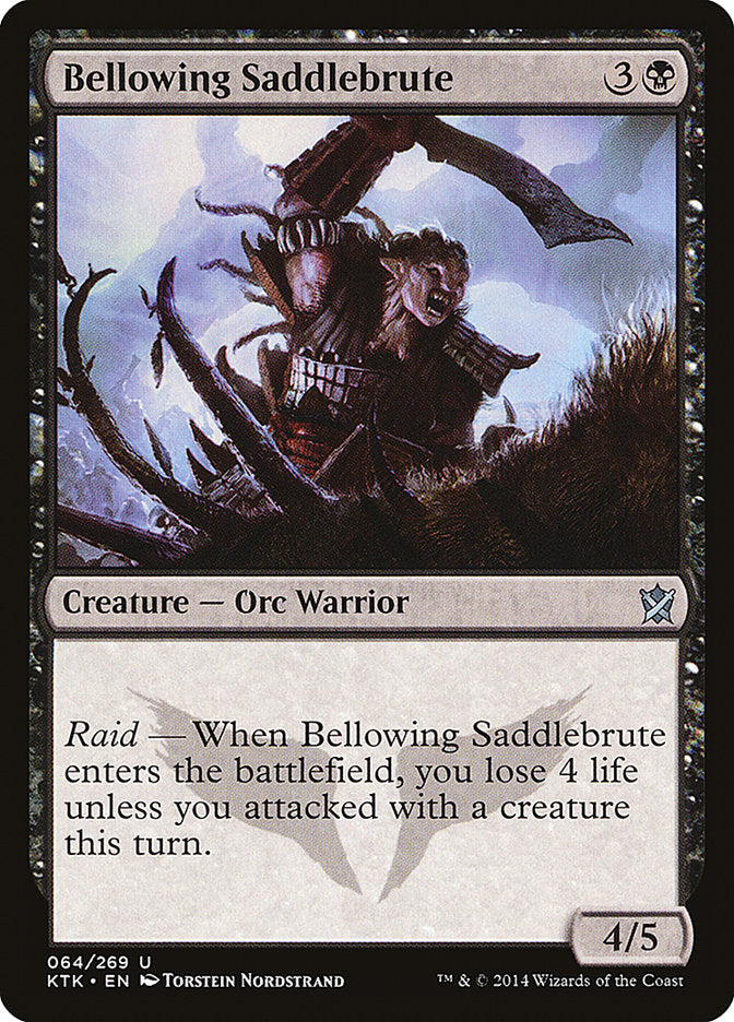 Bellowing Saddlebrute [Khans of Tarkir] MTG Single Magic: The Gathering    | Red Claw Gaming