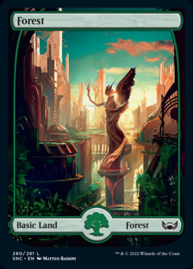 Forest (280) [Streets of New Capenna] MTG Single Magic: The Gathering    | Red Claw Gaming