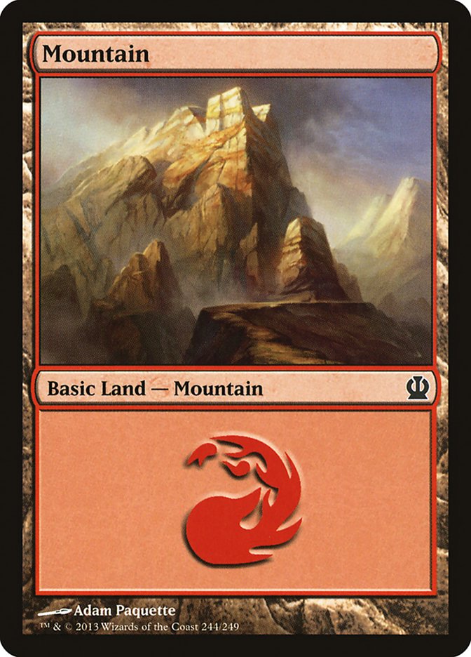 Mountain (244) [Theros] MTG Single Magic: The Gathering    | Red Claw Gaming