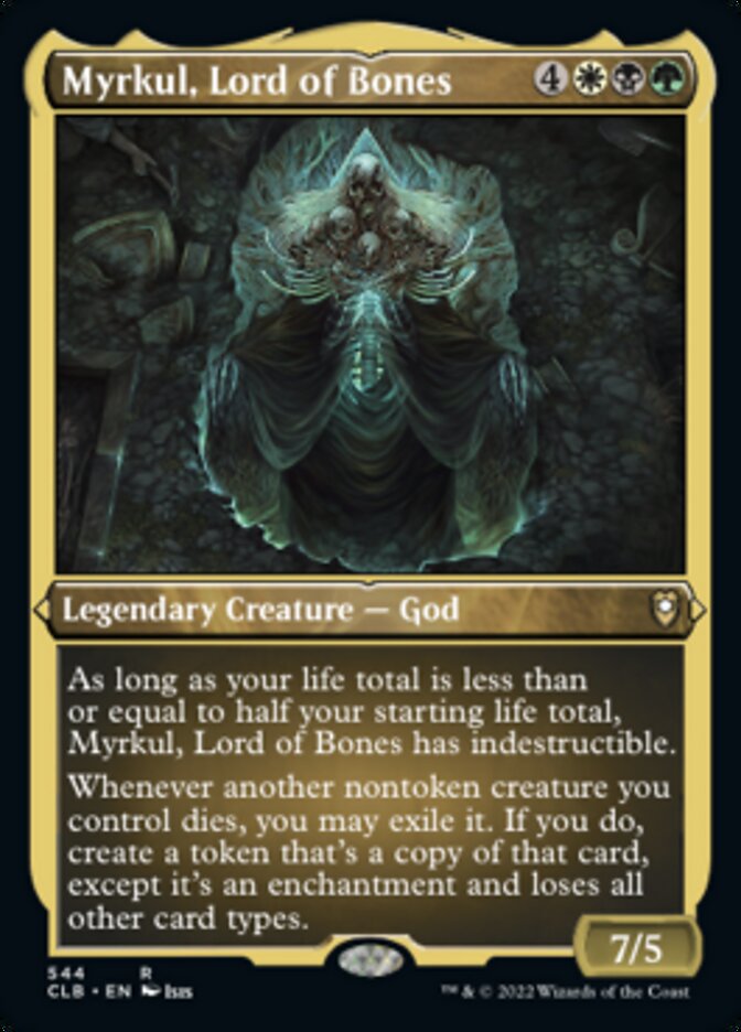 Myrkul, Lord of Bones (Foil Etched) [Commander Legends: Battle for Baldur's Gate] MTG Single Magic: The Gathering    | Red Claw Gaming