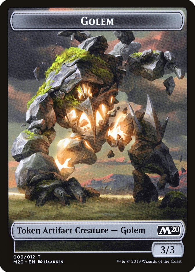 Golem Token [Core Set 2020 Tokens] MTG Single Magic: The Gathering    | Red Claw Gaming