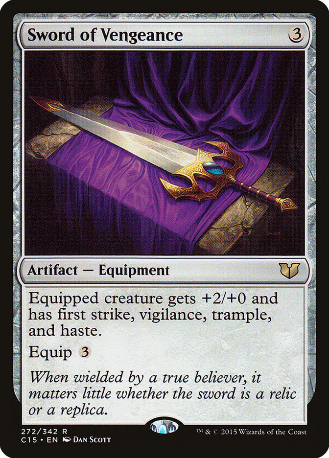 Sword of Vengeance [Commander 2015] MTG Single Magic: The Gathering    | Red Claw Gaming