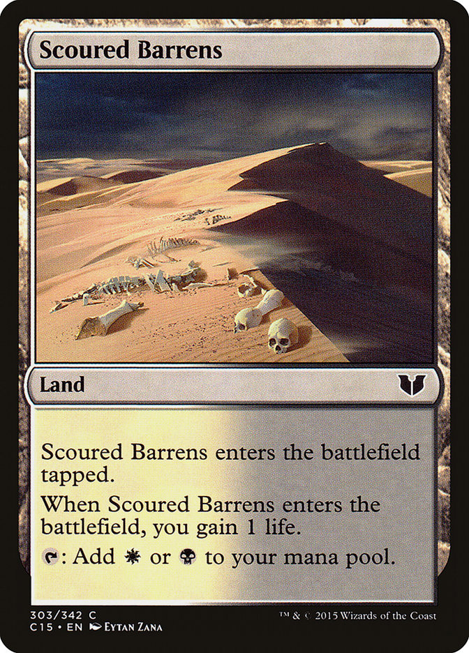 Scoured Barrens [Commander 2015] MTG Single Magic: The Gathering    | Red Claw Gaming