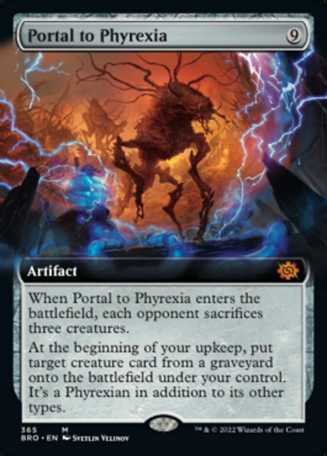 Portal to Phyrexia (Extended Art) [The Brothers' War] MTG Single Magic: The Gathering    | Red Claw Gaming